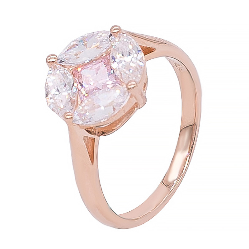 925 rose gold plated ring