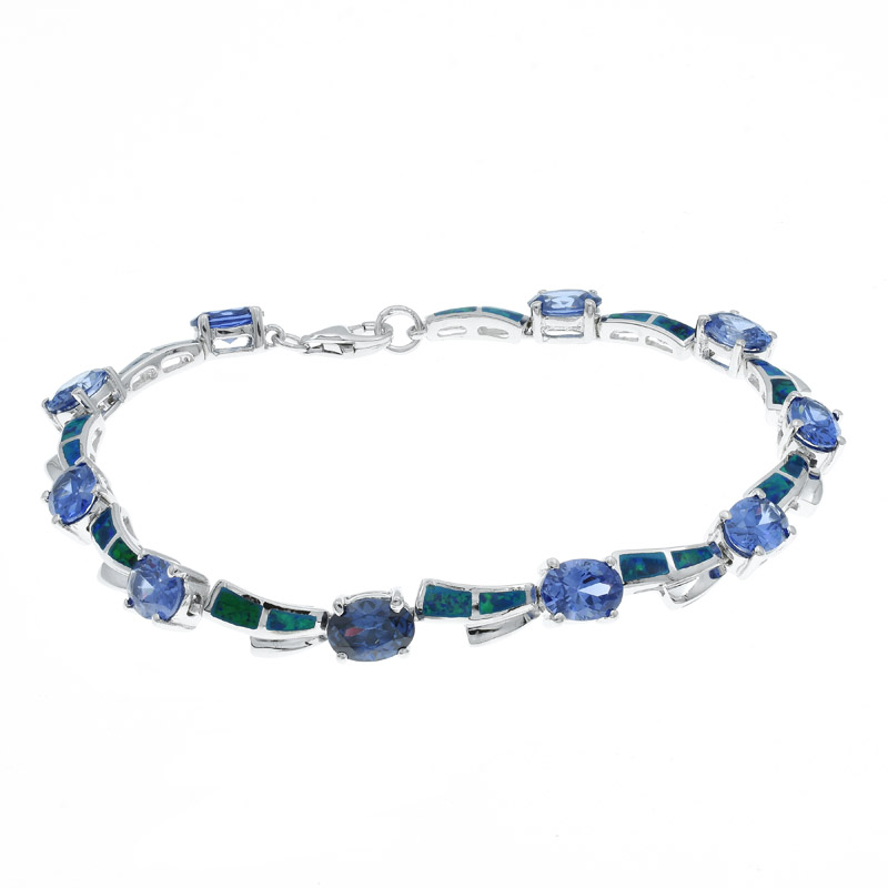 925 opal bracelet