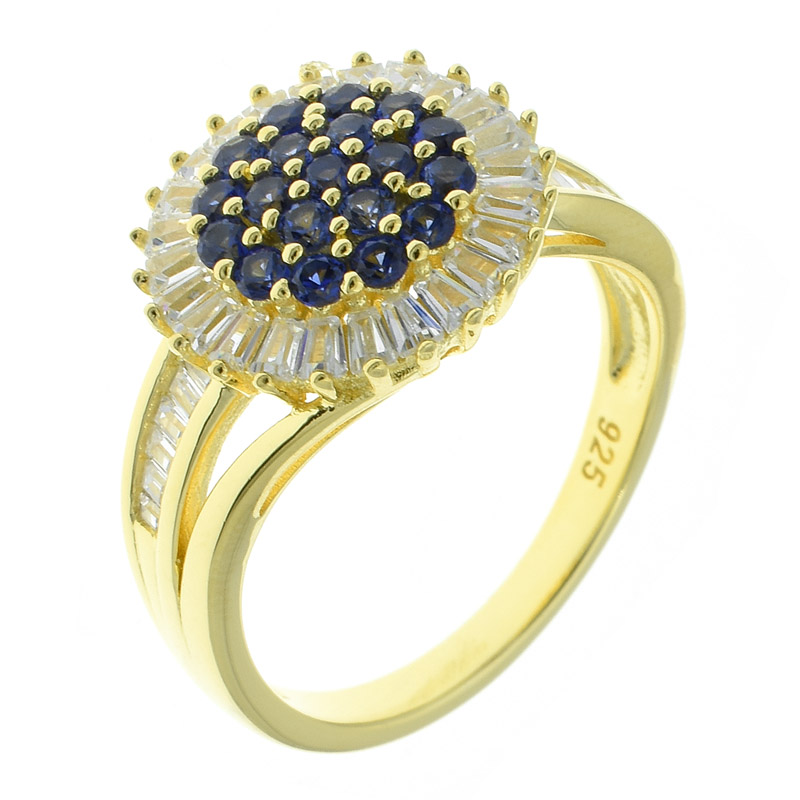 Women Bypass Baguette Jewelry Ring
