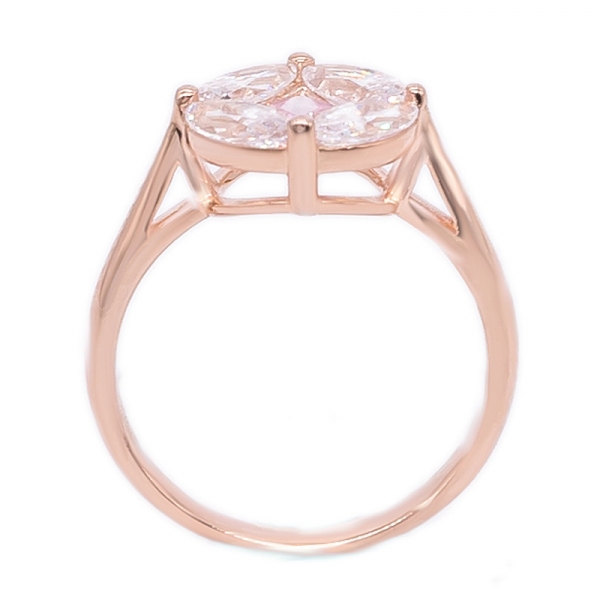 rosa banhado a ouro conjunto de jóias siver forma redonda especial 