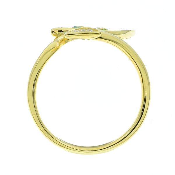 anel de prata banhado a ouro rosa 925 winsome 