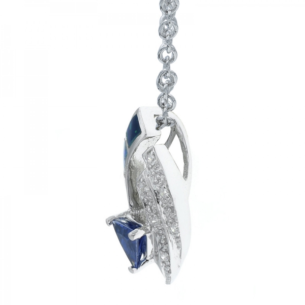elegante 925 pingente de opala de prata para senhoras 