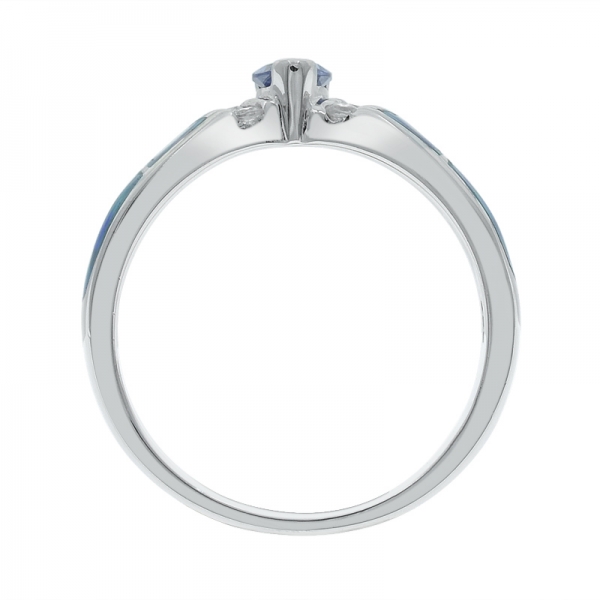 925 graciosa prata mulheres opala anel de jóias 