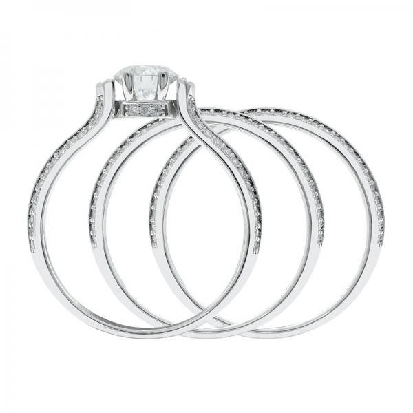 elegante 925 anel de senhoras destacável de prata 