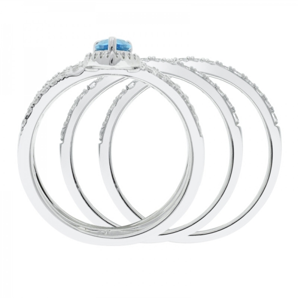 estilo de moda 925 prata multi linhas anel 