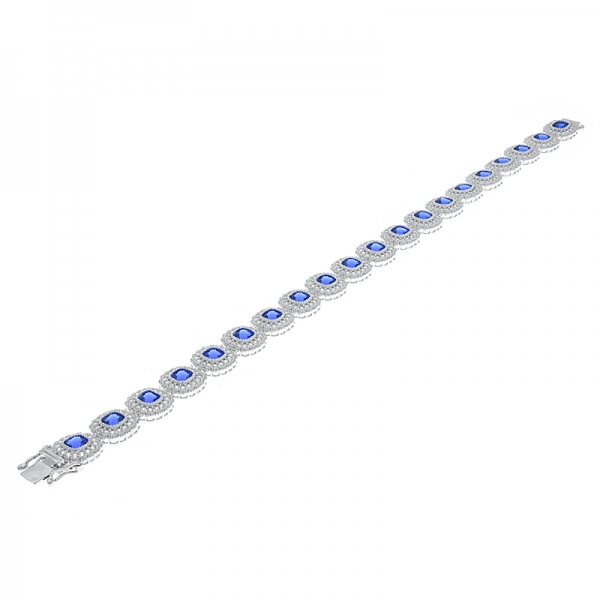 china 925 pulseira de prata esterlina azul nano pulseira 