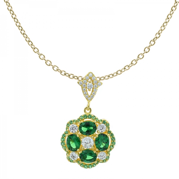 china 925 prata esterlina maravilhoso nano verde pingente de jóias 