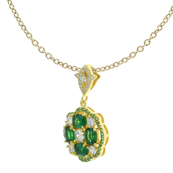 china 925 prata esterlina maravilhoso nano verde pingente de jóias 
