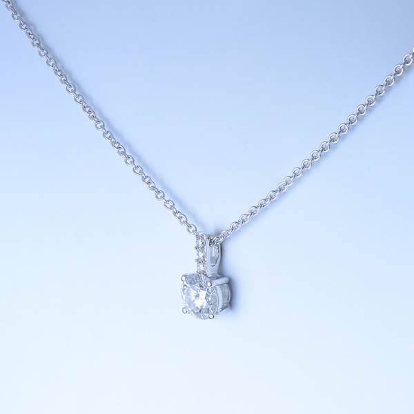 fantasia 925 colar de noiva de prata esterlina para as mulheres 