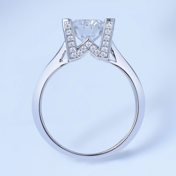 925 jóias solitaire do anel da prata esterlina para mulheres 