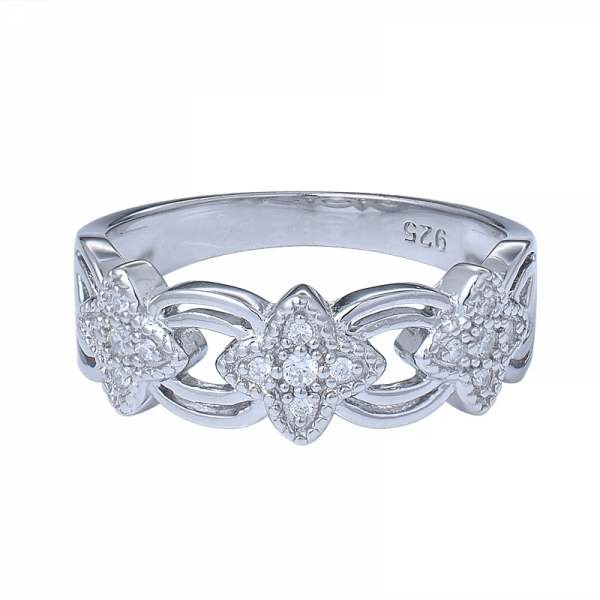 anéis de prata esterlina aaa cz pedra dança anel de diamante para as mulheres 