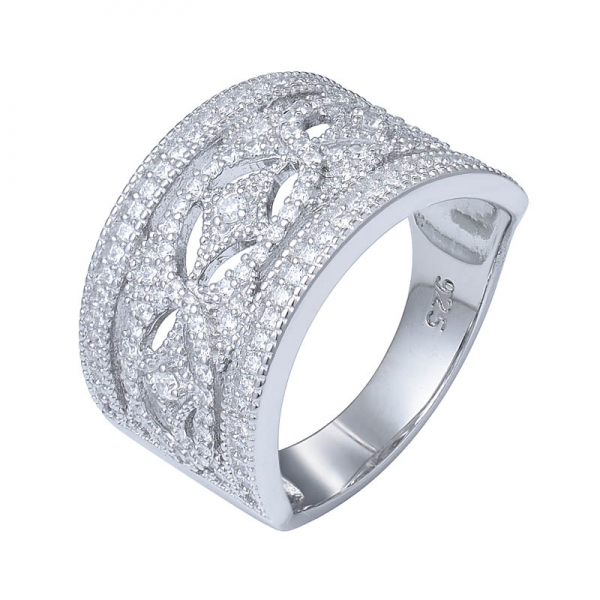 Novo design de simulação de anel de diamante 925 prata elíptico corte perfeito cz anéis de noivado 