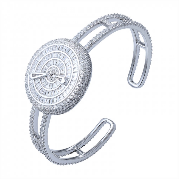 alta qualidade capacidade cnc configuração cz cristal diamante relógio de prata 