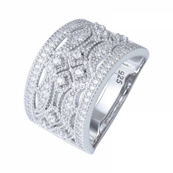 anel de casamento de diamante art deco, anel de eternidade empilhável 