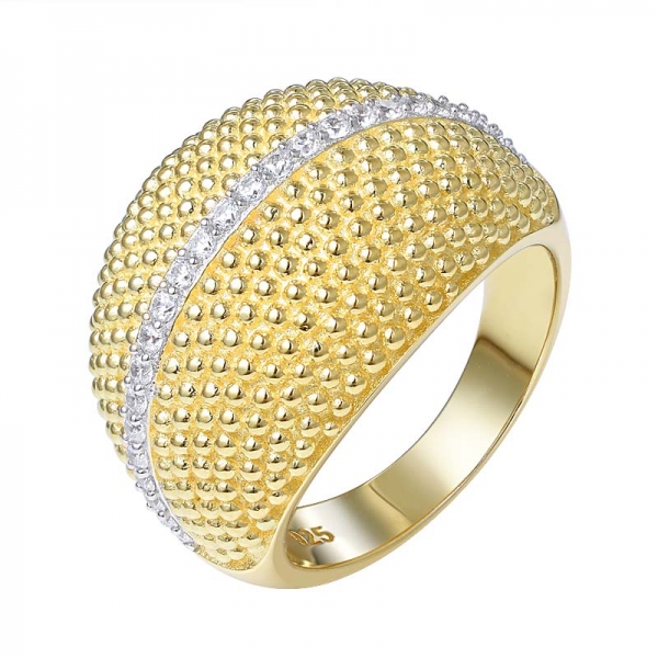 2 - tom amarelo ouro 925 joias de prata esterlina anel hip hop de pedra amarela cz 
