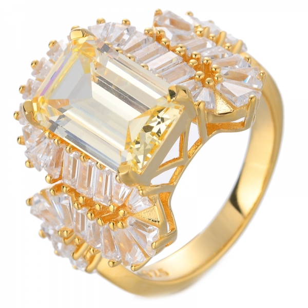 anel de coquetel feminino de diamante redondo
 